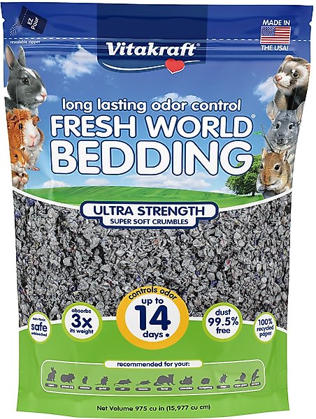 Vitakraft Fresh World Ultra Strength Litter Box & Cage Small Animal Bedding