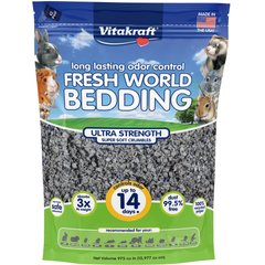 Vitakraft Fresh World Ultra Strength Litter Box & Cage Small Animal Bedding, 16-lit