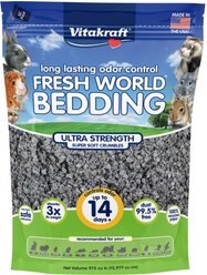 Vitakraft Fresh World Ultra Strength Litter Box & Cage Small Animal Bedding, 16-lit