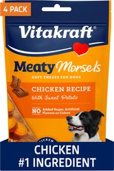 Vitakraft Meaty Morsels Value-Pack Chicken with Sweet Potato Flavored Soft & Chewy Dog Treat, 4.2-oz pouch, 4 count slide 1 of 7
