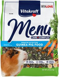 Vitakraft Menu Alfalfa Pellets Blend Vitamin & Mineral Fortified Premium Guinea Pig Food, 5-lb bag