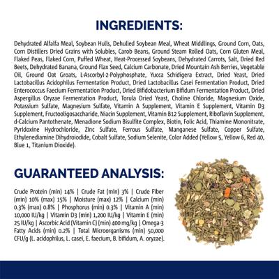 Show full view: Vitakraft Menu Alfalfa Pellets Blend Vitamin & Mineral Fortified Premium Guinea Pig Food, 5-lb bag slide 6 of 8