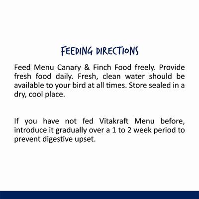 Show full view: Vitakraft Menu Care Complex Canary & Finch Food, 2.5-lb bag, bundle of 2 slide 5 of 6