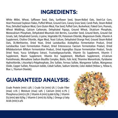 Show full view: Vitakraft Menu Care Complex Cockatiel Food, 5-lb bag slide 4 of 8