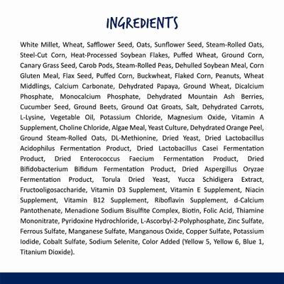 Show full view: Vitakraft Menu Care Complex Cockatiel Food, 5-lb bag slide 7 of 8