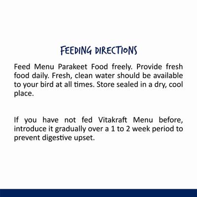Show full view: Vitakraft Menu Premium Vitamin-Fortified Parakeet Food, 2.5-lb bag slide 6 of 8