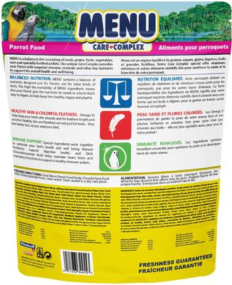 Show full view: Vitakraft Menu Premium Vitamin-Fortified Parrot Macaw, Conure & Large Bird Food, 5-lb bag slide 2 of 8