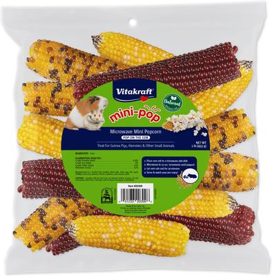 Show full view: Vitakraft Mini-Pop Corn Cob Bird Treat, 1-lb bag slide 1 of 6