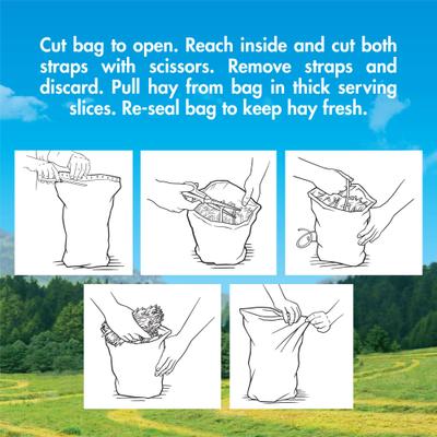 Show full view: Vitakraft Orchard Grass Hay Rabbit, Guinea Pig, Chinchilla & Small Animal Food, 28-oz bag slide 5 of 8