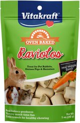 Vitakraft Raviolos Made with Real Vegetables Rabbit, Guinea Pig & Hamster Small Animal Treats, 5-oz bag