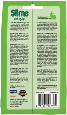 Show full view: Vitakraft Slims Alfalfa Hay Crispy Nibble Stick Small Animal Treats, 1.76-oz bag slide 2 of 7