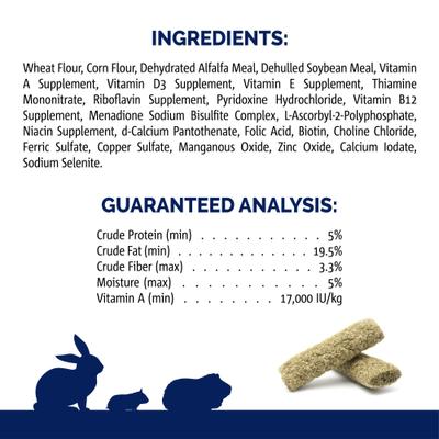 Show full view: Vitakraft Slims Alfalfa Hay Crispy Nibble Stick Small Animal Treats, 1.76-oz bag slide 5 of 7