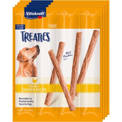 Vitakraft Vitakraft Treaties No Rawhide Chew Sticks Soft Jerky Dog Treats, 16 count