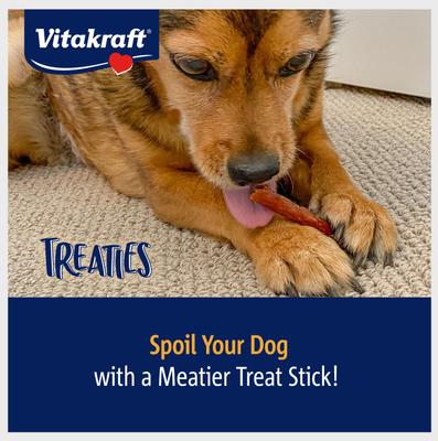 Show full view: Vitakraft Treaties No Rawhide Chew Sticks Soft Jerky Dog Treats, 16 count slide 8 of 11