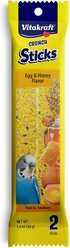 Vitakraft Triple Baked Crunch Sticks Egg & Honey Flavor Parakeet Treat, 2 pack, bundle of 2