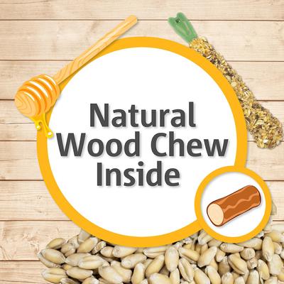 Show full view: Vitakraft Triple Baked Crunch Sticks Egg & Honey Flavor Parakeet Treat, 2 pack, bundle of 2 slide 5 of 9