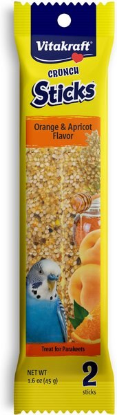 Hartz Bonanza Orange Citrus Flavor Parakeet Treat Sticks