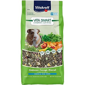 Vitakraft Vita Smart Complete Nutrition Premium Fortified Blend Timothy Hay Guinea Pig Food, 8-lb bag