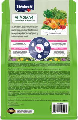 Show full view: Vitakraft Vita Smart Complete Nutrition Premium Fortified Blend with Ancient Grains Gerbil, Rat & Mouse Food, 2-lb bag slide 2 of 9