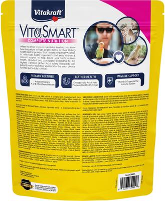 Show full view: Vitakraft Vita Smart Gourmet Fortified Daily Cockatiel & Lovebird Food, 4-lb bag slide 2 of 6