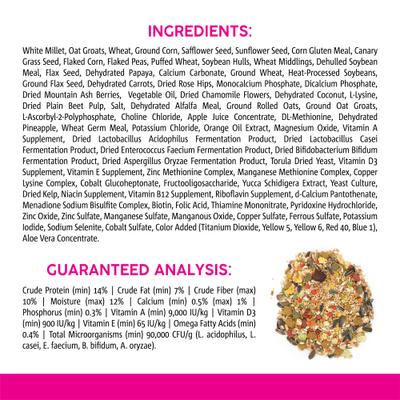 Show full view: Vitakraft Vita Smart Gourmet Fortified Daily Cockatiel & Lovebird Food, 4-lb bag slide 5 of 6