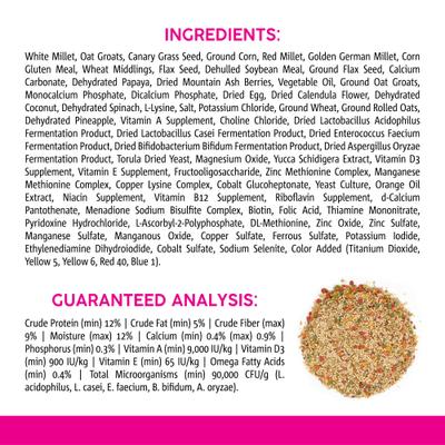 Show full view: Vitakraft Vita Smart Gourmet Fortified Daily Parakeet Bird Food, 2-lb bag slide 5 of 6