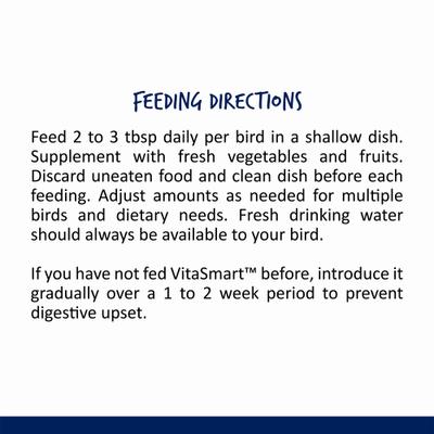 Show full view: Vitakraft Vita Smart Gourmet Fortified Daily Parakeet Bird Food, 2-lb bag slide 6 of 6