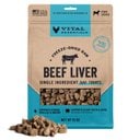 Vital Essentials Beef Liver Single Ingredient Freeze-Dried Dog Treats, 15-oz bag
