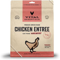Vital Essentials Freeze-Dried Raw Chicken Mini Patties Entree Cat Food, 15-oz bag slide 2 of 5