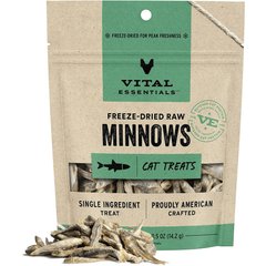 Vital Essentials Minnows Grain-Free Freeze-Dried Raw Cat Treats, 0.5-oz bag