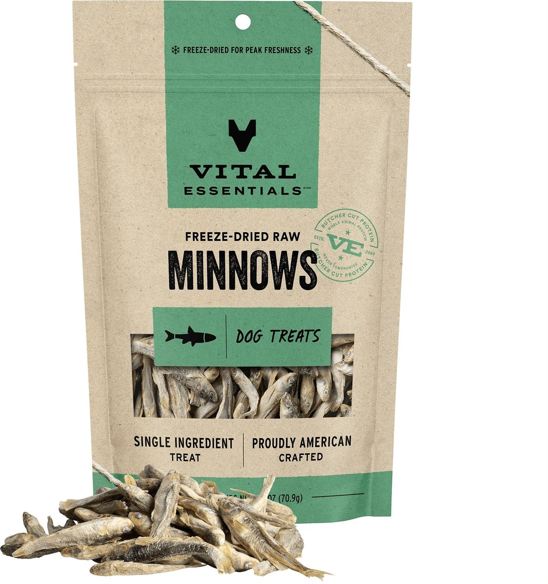 Nature's Advantage Grain-Free Minnows Freeze-Dried Dog Treats, 2.5-oz bag