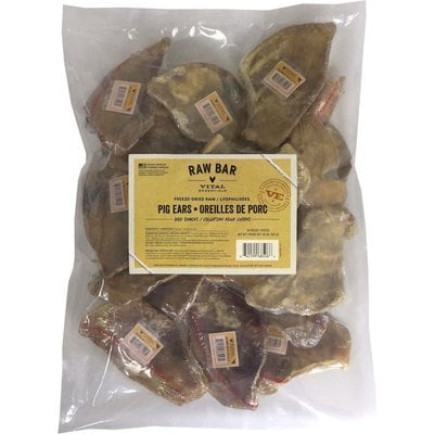 Vital Essentials Vital Essentials RAW BAR Raw Freeze-Dried Pig Ears Dog Treats, 18 count