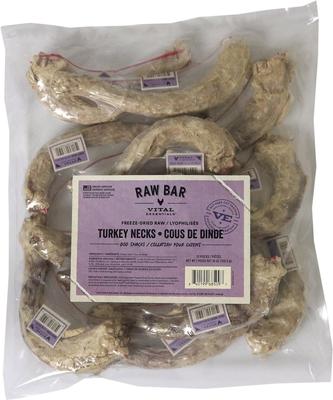 Show full view: Vital Essentials RAW BAR Raw Turkey Necks Freeze-Dried Dog Treats, 12 count slide 3 of 4