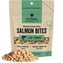 Vital Essentials Salmon Bites Freeze-Dried Raw Cat Treats, 1.1-oz bag