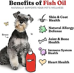 Vital Pet Life Fish Oil Skin & Coat Health Liquid Cat & Dog Supplement, 64-fl oz bottle slide 2 of 6