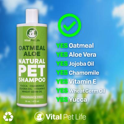Show full view: Vital Pet Life Oatmeal & Aloe Dog Shampoo, 16-fl oz slide 5 of 8