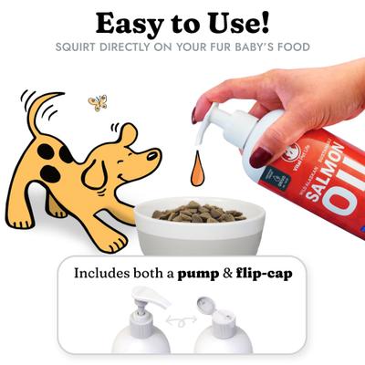 Show full view: Vital Pet Life Salmon Oil Skin & Coat Health Liquid Cat & Dog Supplement, 16-fl oz bottle slide 4 of 8