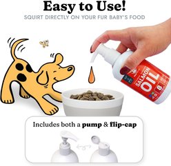 Vital Pet Life Salmon Oil Skin & Coat Health Liquid Cat & Dog Supplement, 8-fl oz bottle slide 2 of 6