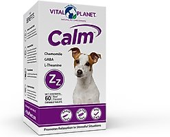 Vital Planet Calm Beef Flavor Chewable Tablet Dog Supplement, 60 count