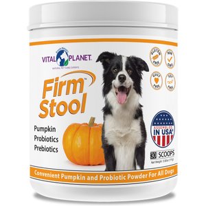 Vital Planet Firm Stool Pumpkin & Probiotic Powder Dog Supplement, 3.9-oz jar