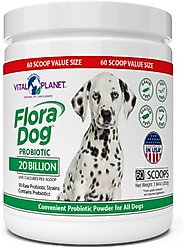 Vital Planet Flora Dog Probiotic Powder Dog Supplement, 7.8-oz jar