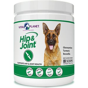 Vital Planet Hip & Joint Beef Flavor Powder Dog Supplement, 3.9-oz jar
