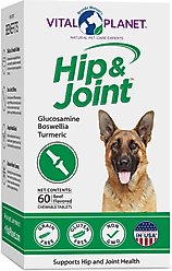 Vital Planet Hip & Joint Chewable Tablet Dog Supplement, 60 count