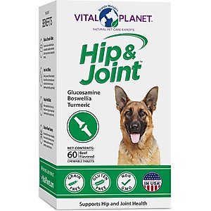 Vital Planet Hip & Joint Chewable Tablet Dog Supplement, 60 count