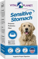 Vital Planet Sensitive Stomach Chicken Flavor Chewable Tablet Dog Supplement, 60 count