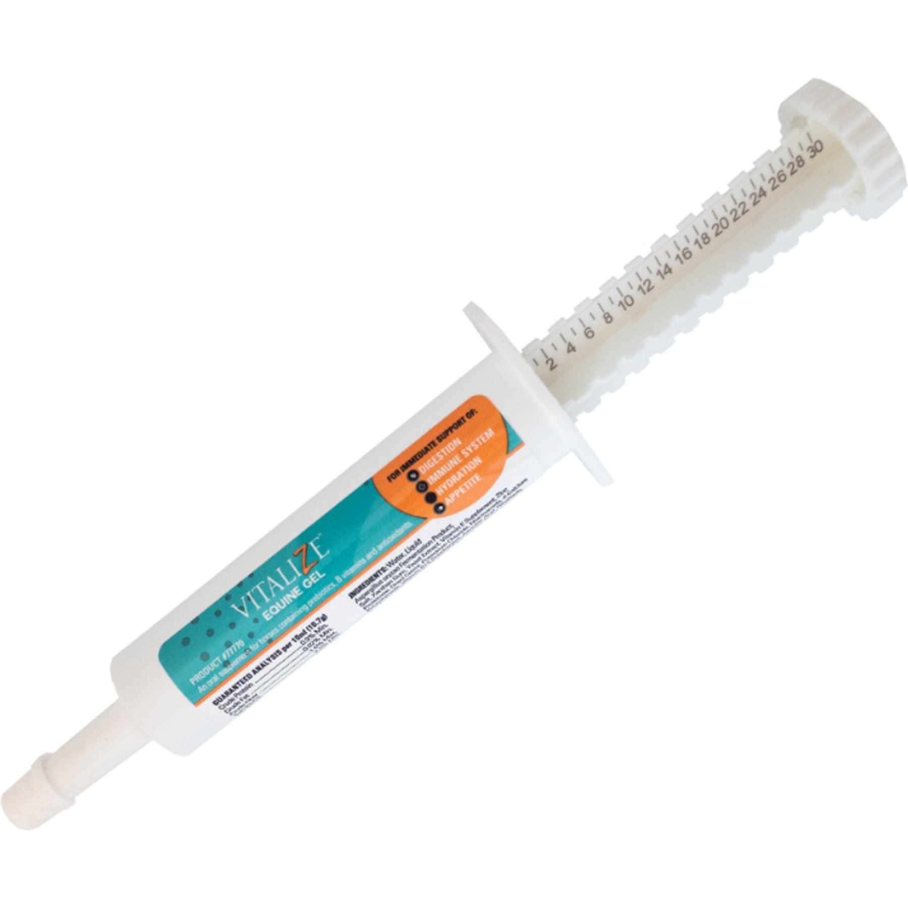 Vitalize Equine Vitamins Minerals Gel Horse, 20-ml tube