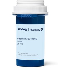 Vitamin K1 (Generic) Capsules for Dogs & Cats, 25-mg, 1 capsule