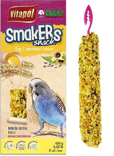 Vitapol by A&E Cage Company Parakeet Smakers Sticks Twin Pack Bird Treats