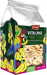 Vitapol by A&E Cage Company Vitaline Banana Chips Dry Cockatiel & Parakeet Treats, Yellow, 5.3-oz box