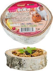 Vitapol by A&E Cage Company Wooden Fruit Bowl Small Pet Treat